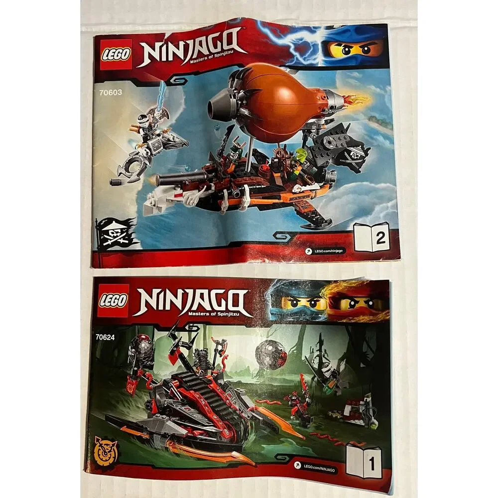 LOT of LEGO Ninjago Instruction Manuals ONLY (no legos) Lot #5